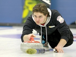 Matt Dunstone won the junior men’s title. (Courtesy Curl Manitoba)