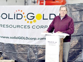 Solid Gold Resources Corporation held an open house in October 2011,  where officials announced the potential for a new gold camp around the south end of Lake Abitibi. President Darryl Stretch spoke about the discoveries the company has made and what the potential impact could mean for the region.