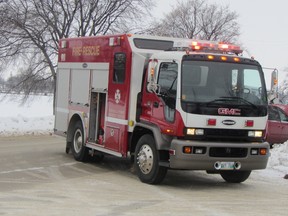 Emergency crews responded to a car fire just off Highway 1 near Oakville that resulted in the car being a total write off. The vehicle was fully involved when the fire department arrived on scene. (FILE PHOTO)