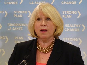 Ontario Health Minister Deb Matthews at the release of the Living Longer, Living Well report, released at a Toronto hospital on Tuesday. (ANTONELLA ARTUSO/Toronto Sun)
