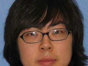 RCMP are seeking to locate Hyungjin Park (pictured) and Sojoung Lee, who were last seen leaving their Sexsmith home Jan. 1.