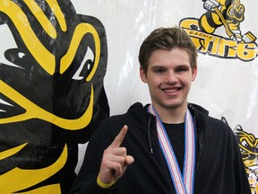 Sarnia Sting captain Alex Galchenyuk (pictured) and teammate Connor Murphy are the fifth and sixth Sting players to win gold at the World Juniors championships. PAUL OWEN/THE OBSERVER/ QMI AGENCY