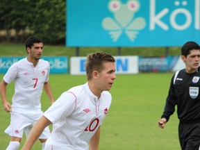 Patryk Misik, shown playing for the Canada's under 20-national team.