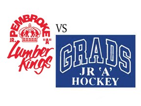 Kings vs Grads logos