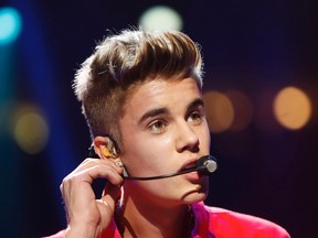 Justin Bieber. (QMI Agency file photo)