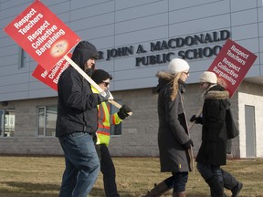 Teachers from the ETFO will be staging a political protest on Friday, Jan. 11.