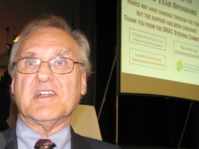 Former UN special envoy Stephen Lewis was the keynote speaker at the Southwest Agriculture Conference at Ridgetown on Jan. 3. Lewis spoke about the social and economic problems that plague countries in Africa, and suggested that agricultural activity can play a key role in meeting those challenges.