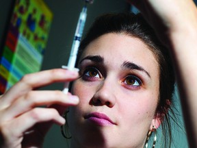 Manitoba Health is recommending that all Manitobans get the flu shot as the number of cases of Influenza in the province continues to rise. (Julie Jocsak/ St. Catharines Standard/QMI Agency)