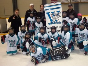 The novice house league Woodstock Wildcats won gold at the 17th annual tournament hosted by the Wildcats last weekend. Woodstock also won three silver medals and teams from Ingersoll, Zorra and Tillsonburg also medalled.