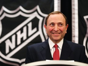 National Hockey League (NHL) commissioner Gary Bettman shot down claims of an NHL team potentially moving to Seattle. (REUTERS)