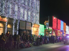 Crowds stood along the streets of downtown Napanee for the Santa Claus Parade at the beginning of December. The Big Bright Lights added to the parade experience, and also to the success of businesses these past few months.