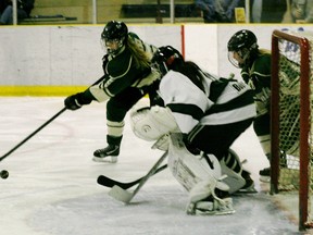 Despite dominating play in the first period of their game against Sherwood Park, firing off over 20 shots on goal, they couldn’t score. They remedied that in the next two periods however, skating to a 7-3 victory.