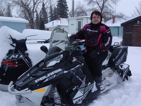 Candy Blair is taking part in the Prairie Women on Snowmobiles ride this February.