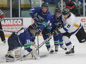 The Keyano College Huskies will play a home and home series with the Portage College Voyageurs this weekend, including a 2 p.m. game Saturday at the Casman Centre.  TREVOR HOWLETT/TODAY STAFF