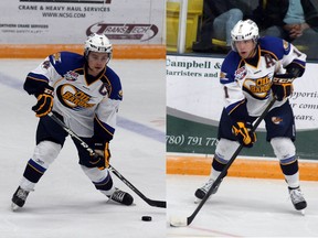 Fort McMurray Oil Barons  Brock Maschmeyer and  Harrison Hendrix have both played their last games with the Barons after being traded on AJHL trade deadline day. TODAY FILE PHOTOES