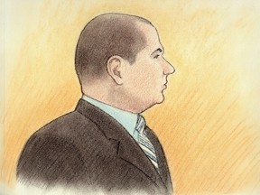 Matthew Wilson, a serving soldier and Afghanistan veteran who had sex with three women without telling them he had herpes and infected two pleaded guilty to
criminal negligence causing bodily harm Friday.
Sketch by Laurie Foster-MacLeod/OTTAWA SUN/QMI AGENCY
