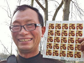 Stamp collector from China
