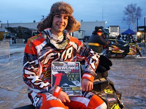 Cochrane native David Joanis raced to a first-place finish at the Cochrane Gold Cup, part of the Canadian Snowcross Racing Association (CSRA) points circuit. The 20-year-old Joanis is taking the snowcross racing world by storm, with a place at the top of both Canadian and United States race circuits.