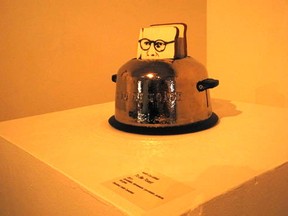 File photo. To Be Toast, one of ceramic artist Keith Campbell's pieces that is part of the exhibit Journey through the Past, on display at the Art Gallery of Sudbury in 2013.