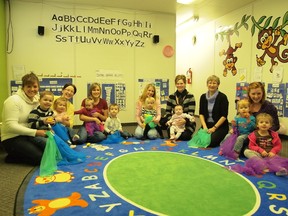 Babies and children enjoyed the class with their mothers
