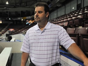 Jacques Beaulieu, head coach and general manager of the Sarnia Sting, says the team is in great shape for the future, with a lot of early picks in the 2013 OHL Priority Draft. The club has 10 picks in the first six rounds. THE OBSERVER / QMI AGENCY