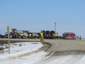 A collisions at the highways 43 and 22 intersection (the main entrance into Mayerthorpe) is among others which have raised questions as to the safety of the intersection. The collision occurred on March 7, 2012.