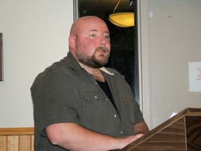 CO-OT Taxi co-owner Eric Lovas appealed to city council to approve taxi fare rate increases during his deputation, Nov. 19, 2012.
REG CLAYTON/Daily Miner and News