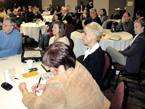 A free seminar at the John D. Bradley Convention Centre in Chatham, Ontario drew over 70 people interested in learning about alternative job strategies on Wednesday January 16, 2013. VICKI GOUGH/ THE CHATHAM DAILY NEWS/ QMI AGENCY