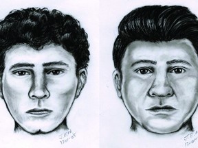 Police sketches of possible suspects