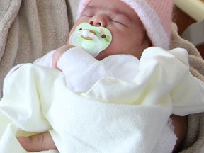 Abbygail Martin was the first baby born in Cochrane this year on January 9, 2013 at 12:56 p.m.