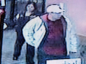 Widespread distribution of surveillance camera images helped nab two suspects in the Goldtown Jewellers robbery.
