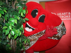 Heartly dons a loin cloth and leopard skin print to get into the spirit of this year’s Heart Beat Gala. The theme is “hearts gone wild.” Ticket are now on sale for the dinner and dance being held Feb. 9. All proceeds benefit the Timmins Heart and Stroke Foundation.