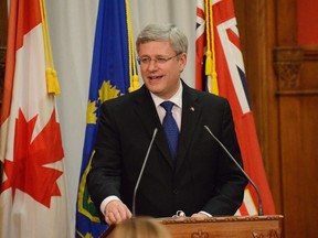 Prime Minister Stephen Harper.  REUTERS/Jon Blacker