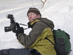 James Smedley is dressed for winter shooting.