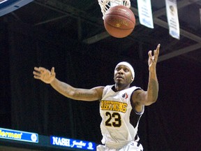 London Lightning player Tim Ellis is one of those basketball players who can quietly kill the opposing team without being noticeable. (QMI Agency file photo)