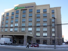 Construction at the Holiday Inn Express on Algonquin Boulevard is right on track for its projected Jan. 31 opening.