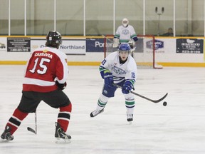 The Sudbury Nickel Barons feature an almost all-local line-up of elite Junior A players. John Lappa/The Sudbury Star/QMI Agency
