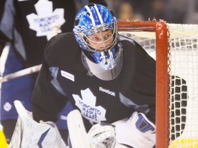 James Reimer, Maple Leafs goalkeeper, is facing numerous challenges this season. (Toronto Sun files)
