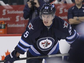Mark Scheifele has hit goal posts on many occasions this season and is one of many Jets players struggling to put the puck in the net.
