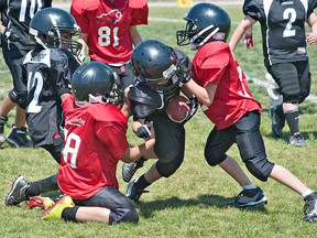 Expositor file photo

This spring, the Brantford Bisons will play in the Ontario Football Conference, which uses three downs.