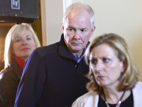 Former VANOC CEO John Furlong makes his way to a news  conference in Vancouver, British Columbia, Thursday September 27, 2012. (CARMINE MARINELLI/QMI AGENCY)