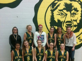 The St. Thomas More Kodiaks girls' team after winning silver a the Fairview High Junior Basketball Tournament on Saturday, Jan. 19, 2013.   (Courtesy: Toni Craig, team coach)