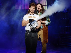 Mark Shunock (left) and Troy Burgess star in the Las Vegas production of Rock of Ages.