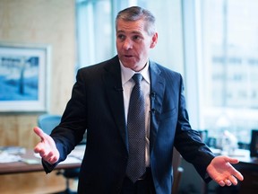 TransCanada president and CEO Russ Girling comments on Nebraska Governor Dave Heineman's approval of the Keystone XL pipeline during a Calgary news conference on Tuesday.