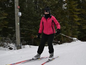 Master Seaman Amanda Gervais races through the course at Porcupine Ski Runners. The biathlon team of Royal Canadian Sea Cadet Corps Tiger was there practising over the weekend in preparation for this weekend’s competition in Sault Ste Marie.