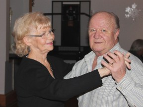 Bob Bouillon and Linda Yates cut a rug at the Dance for Memories on Saturday, Jan. 19 at the Renaissance Seniors’ Centre. The event raised just over $700 for the Alzheimer Society of Sault Ste. Marie and Algoma District.
Photo by JORDAN ALLARD/THE STANDARD/QMI AGENCY