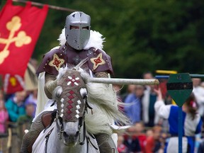 An example of the type of jousting to be performed at the Oxford Renaissance Faire scheduled for June at the Woodstock fairgrounds.