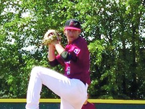 Fort Saskatchewan resident Russell Rockwell pitches for Alberta at the Junior Western Canadian Championship last summer, where he helped his team to a victory. The 18-year-old has committed to Northern Kentucky University.
Photo Supplied