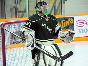 Knights goalie Brett Lewis. Photo supplied