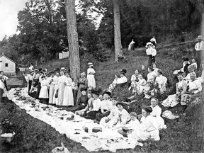 Members of the Arkona Women's Institute are shown celebrating their first picnic in the summer of 1910 in this historic photo from the Lambton County Archives collection. The Lambton Heritage Museum is seeking nominations for its upcoming exhibit Shine: Spotlight on Women of Lambton. SUBMITTED PHOTO